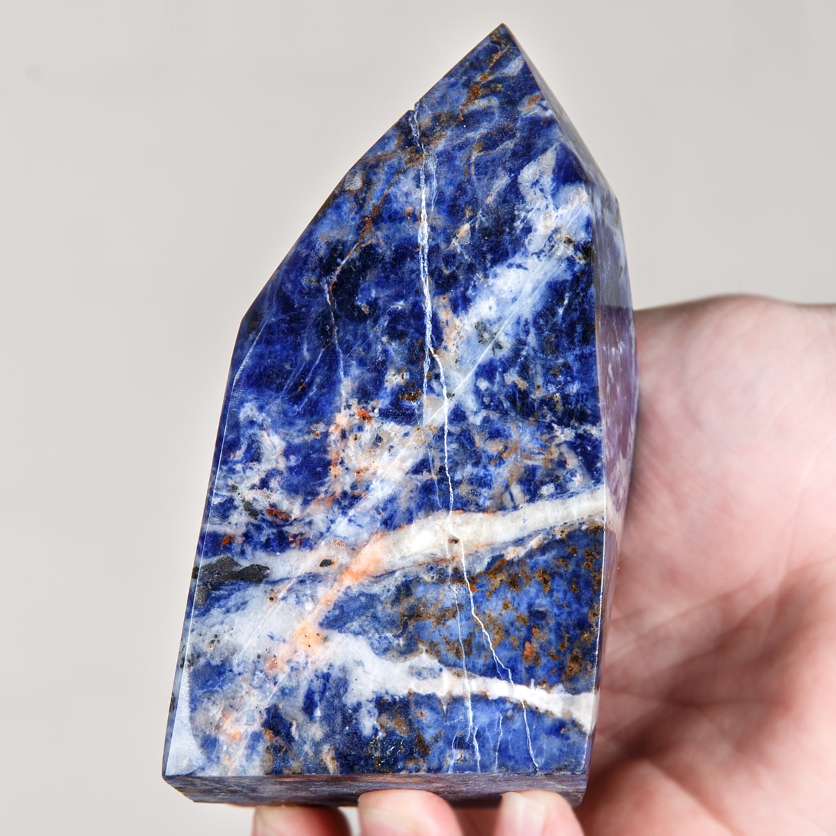 Polished Sodalite Standing Free Form